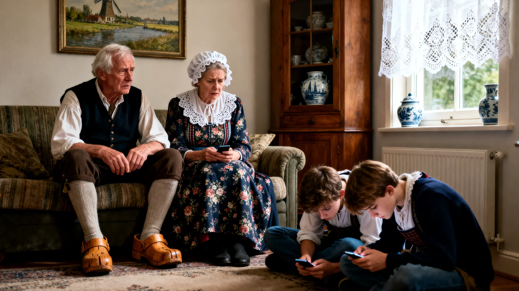 Grootouders worstelen met het reguleren van het overmatige smartphonegebruik van hun adolescente kleinkinderen tijdens bezoeken en gemeenschappelijke momenten"