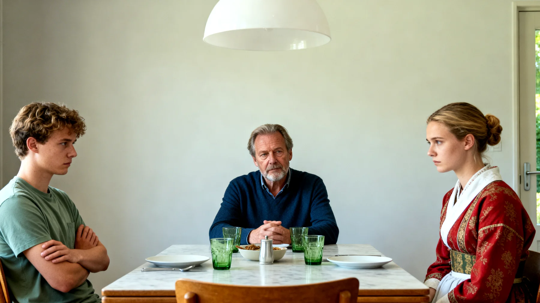 Generatieconflicten tussen vader en kinderen: verschillende visies op opvoeding, waarden en levensstijl leiden tot spanningen en wederzijds onbegrip in de dagelijkse omgang"