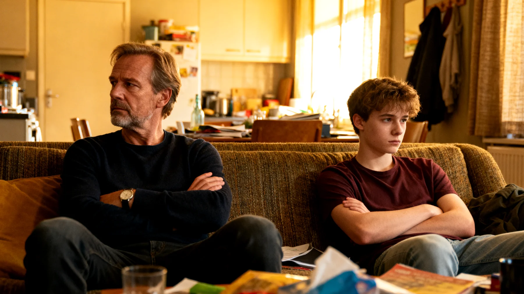 Moeizame communicatie tussen vader en jongvolwassen kinderen"